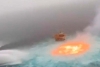 Se registra incendio en línea submarina de Pemex en Campeche
