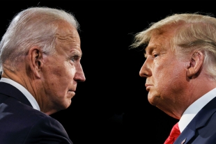 Trump se despide y desea suerte a Biden