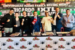 Mariana Caballero, directora de Miura Boxing, agradeció a las autoridades y patrocinadores que hicieron posible la realización de esta velada