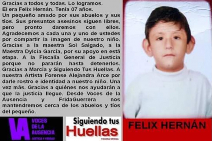 Amenazan a familia de Felix, el pequeño encontrado muerto en Calimaya