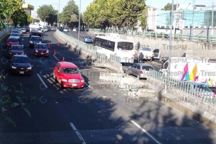 Accidente en Paseo Tollocan causa caos vial