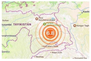 Un terremoto de magnitud 6,8 estremece Tayikistán sin causar daños