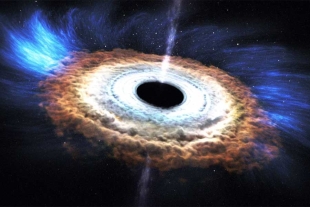 Descubre NASA agujero negro más grande y distante