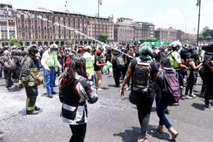 Protestas por negativa de SCJN a legalizar aborto, terminan entre vandalismo y conatos de enfrentamientos