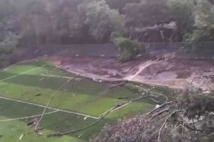 Elementos de Protección Civil Municipal acudieron al lugar para evaluar las afectaciones