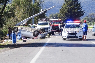 Mueren tres en accidente sobre la Toluca-Tenango del Valle