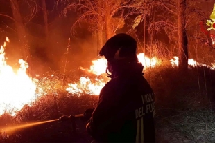 Altas temperaturas provocan incendios en Sicilia