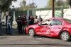 Auto choca contra autobús en Toluca; no se reportaron lesionados de gravedad