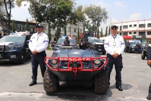 Se instalaron módulos informativos y se exhibió equipo táctico de la Policía Estatal.