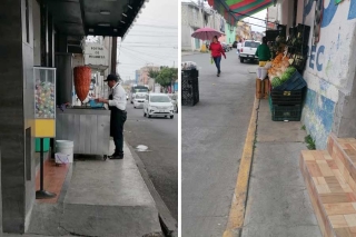 Aqueja a peatones obstrucción de banquetas en municipios del Valle de Toluca