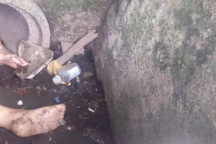 Localizan restos de una mujer en alcantarilla de Naucalpan