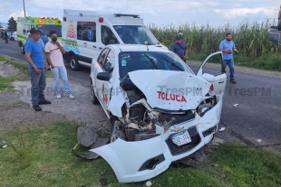 Choque deja cinco heridos en la Toluca-Villa Victoria.