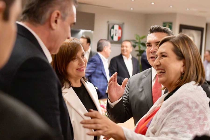 “Me siento en casa”: Se reúne Xóchitl Gálvez con gobernadores y líderes del PRI