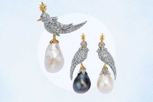 Tiffany relanza su icónico pájaro de diamantes sobre perlas excepcionales