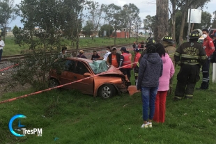 Exceso de velocidad causa accidente en la Toluca-Atlacomulco