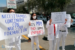Residentes del Hospital Nicolás San Juan piden regresar a actividades