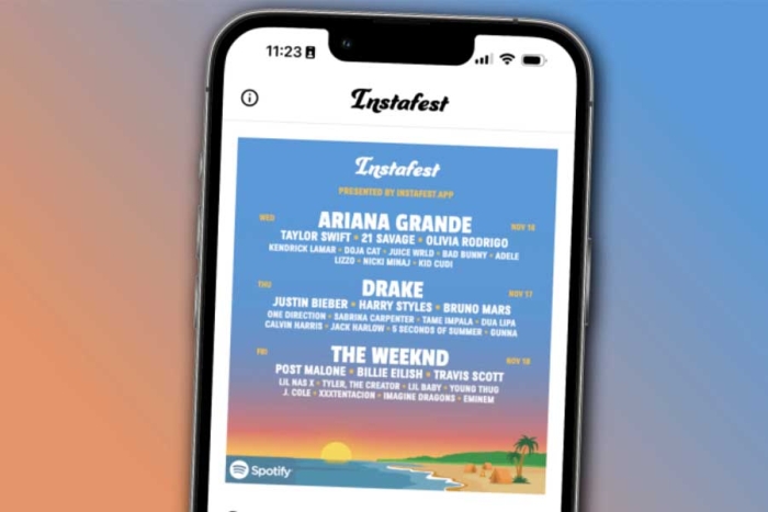 Instafest: Cómo hacer tu propio cartel de festivales de Spotify