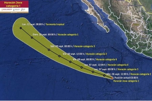 ‘Jova’ se convierte en huracán categoría 1; dejará lluvias en el occidente de México
