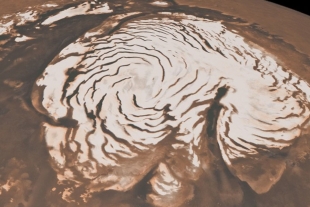 Hallan nuevo depósito de hielo en Marte equivalente a un océano que cubriría toda su superficie