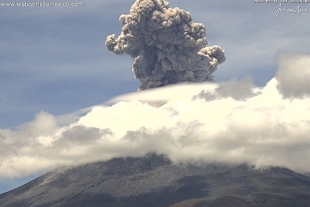 ¡Despierta el Popocatépetl! Registra una explosión; se mantiene en alerta amarilla