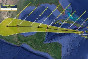 Prevén doble impacto por ciclón Grace, en México