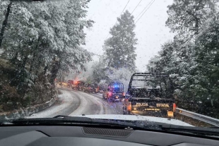 Se registró un aproximado de 45 centímetros de grosor de nieve