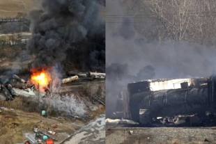 Lo que se sabe del descarrilamiento de un tren en Ohio