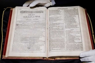 Primer folio de William Shakespeare podría subastarse en 2.5 millones de dólares