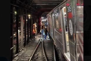 Choque de trenes en metro de NY deja más de 20 lesionados