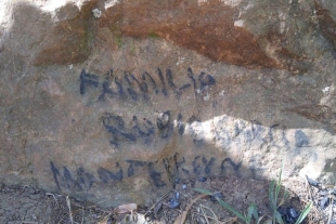 Vandalizan a Piedra del Elefante, formación de más de 65 millones de años