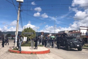 Ejército mexicano patrulla calles de San Cristóbal de las Casas