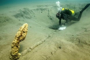 Encuentran ancla que podría ser de los barcos que hundió Hernán Cortés