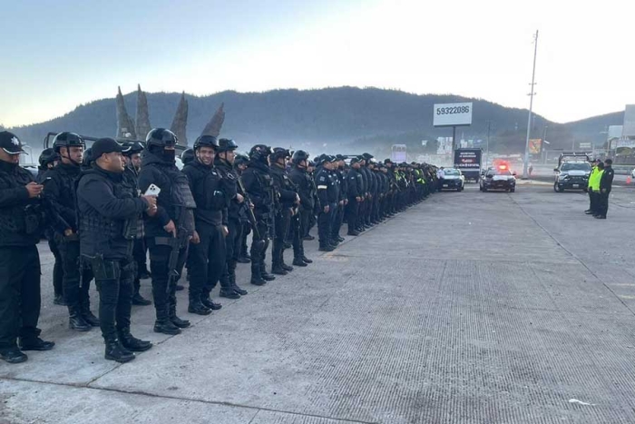 Más de 300 policías patrullarán zonas turísticas del Edoméx, durante primer fin de semana largo