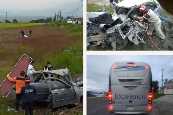 Tarde de accidentes deja tres personas muertas en el Valle de Toluca