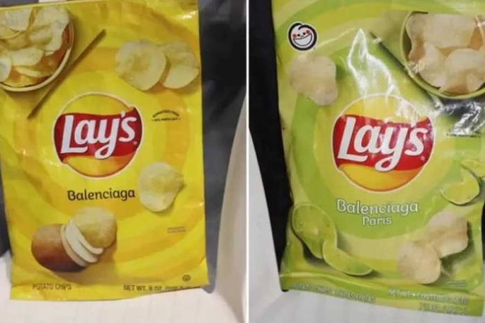 Lanzan lujosos bolsos de Balenciaga inspirados en las papitas Lays