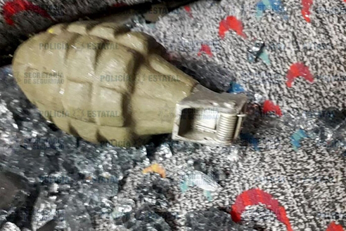 Atacan con granada un camión de pasajeros en Zumpango, el artefacto no estalló
