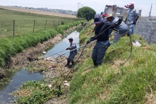 Preparan cauces para temporada de lluvias en Toluca