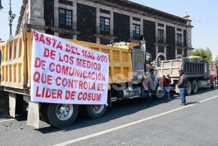 Transportistas del Edoméx se manifestaron en el centro de Toluca; piden mejoras salariales