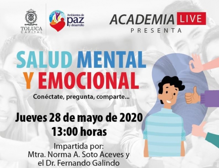 Conferencias virtuales para apoyar a la salud emocional en Toluca