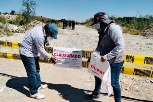 Clausura Propaem ocho tiraderos clandestinos de cascajo en Naucalpan