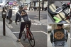 Una chaqueta con emojis para seguridad de los ciclistas