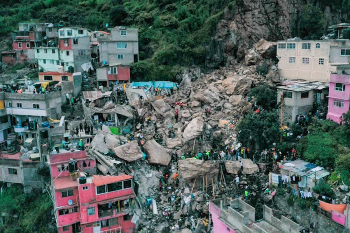 Preparan donación de predio en Tlalnepantla para afectados por derrumbe en el Cerro del Chiquihuite