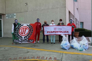 La &quot;Banda del Rojo&quot; dona insumos médicos para Hospital Adolfo López Mateos