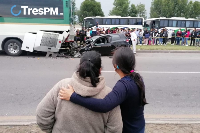 Muere mujer en accidente automovilístico en la Toluca-Naucalpan