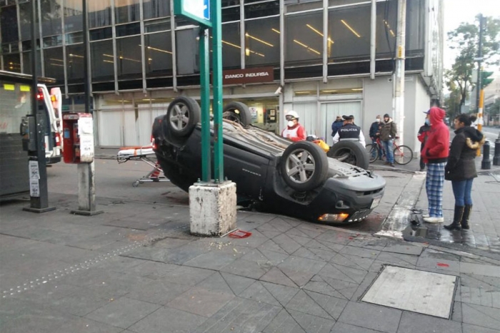 Un herido en accidente automovilístico en Toluca