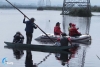 Localizan tambo con restos humanos sumergido en el río Lerma