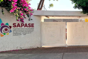 Fachada del organismo Sapase en Ecatepec, señalado por el OSFEM tras detectar 300 observaciones en la revisión de la Cuenta Pública 2024
