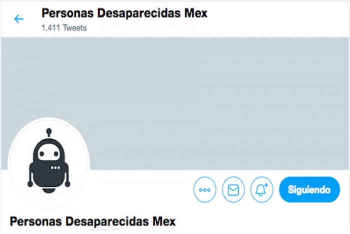 Es mexicano, es bot y busca desaparecidos