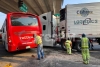 Seis heridos en choque de autobús en Las Torres