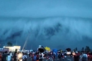 ¿El fin del mundo?: impresionante nube se forma sobre una ciudad en la India